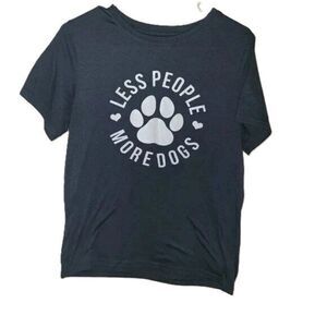Less People More Dogs Tshirt‎ Size S/M- H020